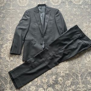 Calvin Klein grey striped suit 38